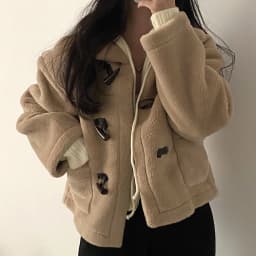 Short Women's Jacket Lamb Velvet Fur Leather Integrated Loose Cotton Coat Trendy Commute Style Button Closure Color