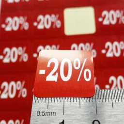 200pcs 2x2cm 20 30 Percent Off Red Paper Label Sticker for Store Promotion Nice Sales Price Big Discount Glossy Advertising Tag