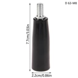 Revolving Handle M6 M8 M10 M12 Plastic Metal Knob Male Threaded Stem Handwheel Screw Milling Machine Tool Lathe Grinding 1pc