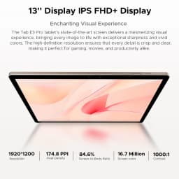 DOOGEE Tab E3 Pro Tablet Android 15 Gemini AI 13'' Display 7.9mm Ultra-thin 8GB 256GB Smart Pad 11000mAh Battery Global Version