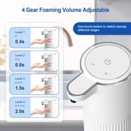 Automatic Soap Dispenser For Bathroom Accessories Automatic Foam Liquid Soap Dispenser 360ML TYPE-C White 4 Level Soap
