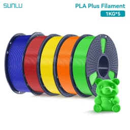 SUNLU 5KG PLAPLUS Filament 1.75MM Neatly Arranged No Knots No Bubble Eco-Friendly Non-Toxic Odorless Bright Color Good Toughness