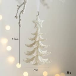 Christmas Tree Hanging Ornaments Snowflake Angel Deer White Pendants Navidad New Year Party Home Xmas Tree Decorations Kids Toys