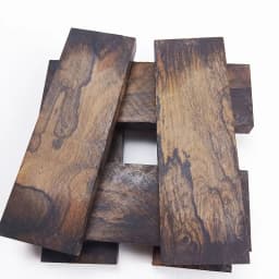2pieces Ciricote Wood for DIY Knife Handle Scales Blanks Making Material / DIY Handicraft Materials 120x40x10mm
