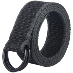 Double loop buckle canvas belt for men and women, youth canvas belt for women, Korean version, minimalist denim belt