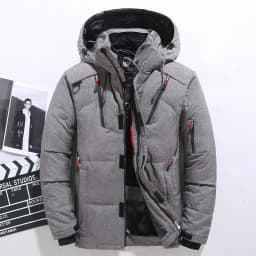 Men Down Jacket -20 Degree Winter Parkas Male White Duck Down Jacket Hooded Outdoor Thick Warm Padded Snow Coat Oversized M-4XL