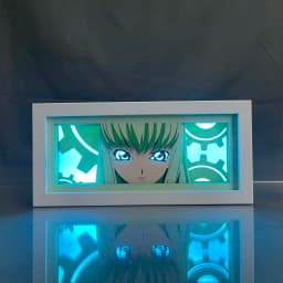 Anime Light Box Code Geass Cc Paper Cut Lightbox for Bedroom Decoration Desk Manga Shadow Box Kids Birthday Gift Table Lamps