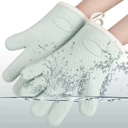 1Pc Thickened Anti-Scald Silicone Gloves Heat Resistant for Microwave Oven Baking BBQ Anti-Slip Heat Insulation Mitts