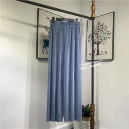 Women's Summer Chiffon Wide Leg Pants Casual Candy Color Loose Long Pants Lady Chic Solid Color High Waist Wide Leg Trousers