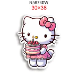 Hello Cat 10pcs/lot San Resin Planar Transparent Glitter Acrylic Flatback for Charms DIY Bow Craft Supplies Phone Case Decor