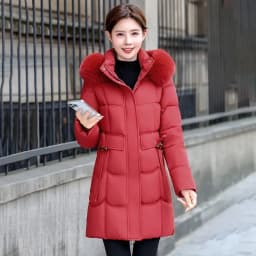 Women's Down Cotton Jacket 2025 Comfortable Elegant Ladies Winter Parka Coat Loose Temperament Lady Cotton Padded Outerwear