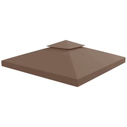 Outsunny 3 x 3(m) Gazebo Canopy Roof Top Replacement Cover Spare Part Dark Green (TOP COVER ONLY)