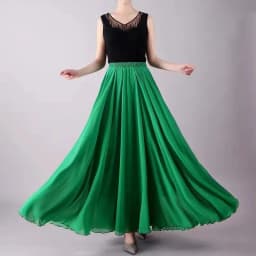 720 Deee Oversized Skirt Ultra Wide Hem awl f-length Skirts for Square Dance And Ethnic Dance High Waist Slimming
