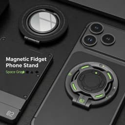 Double-Sided Magnetic Finger Ring Holder Rotate Phone Stand MultiFunction Finger Ring Bracket Portable Lazy Man Stand For iPhone