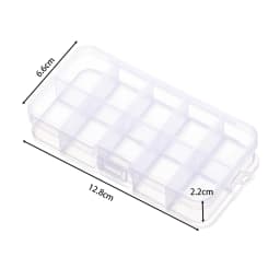 6/10/15/24/28 Grids Transparent plastic storage box beads Organizer Container For DIY Crafts Earing Jewelry Storage Case Display