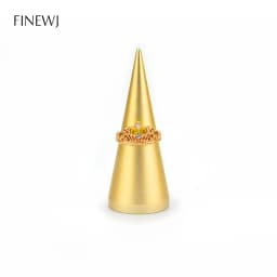 Finger Ring Jewelry Display Ring's Holder Solid Metal Cone Organizer Hand Bague Jewellery Presentation Stand Storage Rack Base