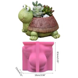 3D Animal Flowerpot Pen Holder UV Crystal Epoxy Mold Elephant Cement Plaster Clay Resin Silicone Mould DIY Crafts Casting Mold