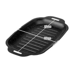 BBQ Grill Pan Rectangular Frying Pan Nonstick for Picnic Indoor Outdoor Meats Pancakes Kitchen