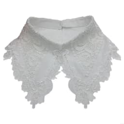 652F Polyester Women Detachable Fake Collar False Half Shirt Blouse for Womens Girls Clothing Accessories