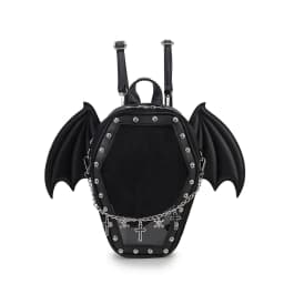 Gothic Punk Coffin Shape Ita Bag Women Clear Backpacks Dark Lolita Handbag and Shoulder Bag Girls Cosplay Designer 2 Insert
