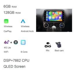 1280*720 IPS 8"360 Carplay 8G+128G Android 12 Car DVD Player multimedia GPS Stereo autoradio For Chevrolet Camaro 2010-2015