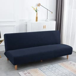 Jacquard Sofa Bed Cover 1/2/3 Seater Elastic Armless Folding Sofa Slipcovers for Living Room Stretch Couch Covers Protector