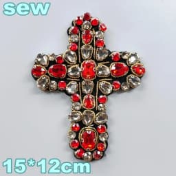 Embroidery Sequined Alphabet Pearl Letter Cross Patch,sequins Heart Beaded Eye Patches Badges Appliques for Clothing WF2210252