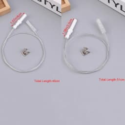 1Pc Gas Cooktop Stove Spare Igniter Electrode Spark Plug With Wire Ignition Ceramic Pin Ceramic Height 35mm 40mm For Gas Cooker