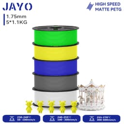 JAYO 5.5KG 3D PETG / High Speed Matte PETG / PLA Classic Printer Filament 1.75mm 3D Printer Filament Neatly Wound PETG for 3D