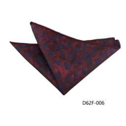 24cm Korean Style Leaf Floral Handkerchief For Men Suits Brown Red Pocket Square Polyester Woven Hanky Small Towel Tuxedo Cravat