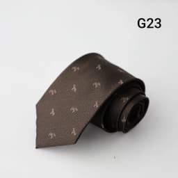 7CM Luxury Men's Formal Business Neckties Professional Polyester Jacquard Brown Navy Neck Ties Wedding Party Suit Accessories