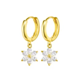 925 Sterling Silver Ear Needle Crystal Zircon Tassel Pendant Hoop Earrings Retro Small Fragrance Style High Jewelry Women Gifts