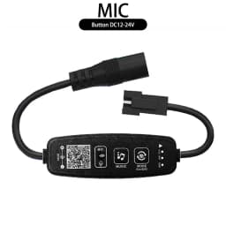 WS2812B WS2811 RGB LED Controller Bluetooth Music Built-in MIC 28Keys Remote Control WS2812 Individually Addressable LED Strip