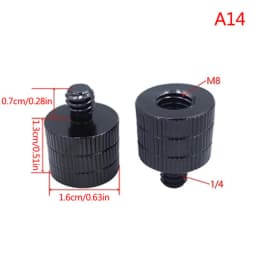 1/4 To M4M5 M6 M8 M10 Conversion Screw 3/8" Male To Female Thread Screw Mount Converter Adapter Standard 1/4 Mount Adapter Screw