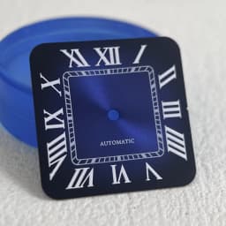 27mm S Logo NH35 Dial Square Roman Santo S Dial for NH35 Automatic Movement Black Blue Hands NH35 FCK 9-5 Dial Watch Accessories