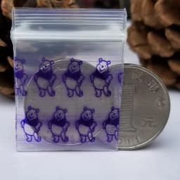Color Zipper Bag Small Pink Pig Multi Sizes Clear Self Sealing Zip Lock Bags Gift Jewelry Mini Pouches Plastic Packaging Pouch