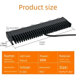 LED Headlight Bumper Fog Lamps Projector Lens Car Grill Light Work Light Mini Driving Light Auxiliary Lights For Car Motorcycle
