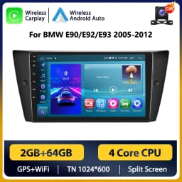 Podofo Android Car Radio For BMW 3-Series E90 E91 E92 E93 2005-2013 Android Auto Multimedia Player GPS Navigation RDS Head Unit