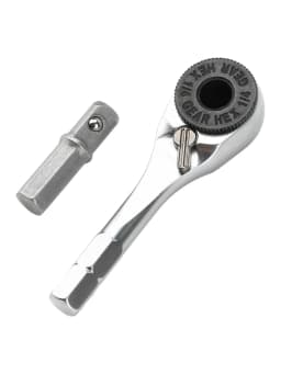 1/4"Inch Ratchet Mini Quick Release Square Head Spanner Two-way Ratchet Socket Wrench Repair Tool