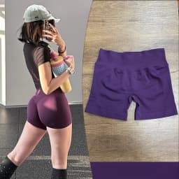 Women's Low-Rise Yoga Pants Three-quarter Length Shorts Tummy Control Workout Leggings Gym Fitness Running Seamless Tights