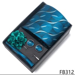 New Designer Blue Red Green Paisley Ties For Men Wedding Party Neck Tie Luxury Tie Pocket Square Cufllink Brooch Set
