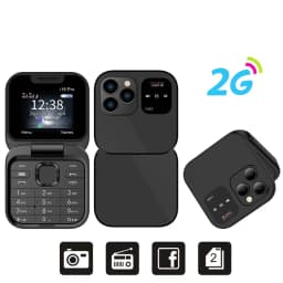 SERVO I16 PRO Mini Flip Mobile Phone Speed Dial FM Radio Blacklist Magic Voice 2G GSM Dual SIM Standby Small Foldable Cellphones