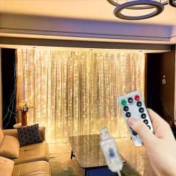 8 Modes LED Curtain Fairy Light USB Plug Wedding Garland Valentine's Day Ramadan EID Mubarak Decoration for Home Curtain Lights