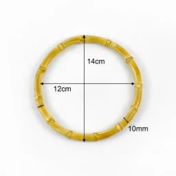 1/2Pcs Deepeel 7-18cm Round Bamboo Handles Handbag Purse Frame Closure Woven Bag Handle DIY Handmade Replacement Accessories