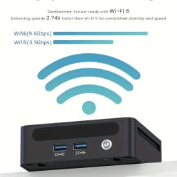 GenMachine AMD Ryzen™ 7 5825U Windows 11 MINI PC 8 Core 16 Thread 2.0GHz Up to 4.5GHz TDP 15W DDR4 SSD WIFI6 BT5.2 Desktop Gami