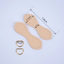 2pcs 4pcs Hand-Stitched DIY Buckle D Genuine Cowhide Leather Bag Straps Clip Connectors Hook Clasp Replacements