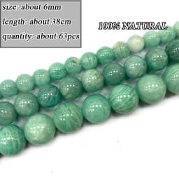Wholesale Natural Amazonite Various Shape Stone Beads Round Faceted Rondelle Square Irregular for Jewelry Making Diy Bracelet