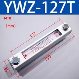Aluminum Shell Hydraulic Tank Fluid Level Gauge Oil Level Gauge Water Level Gauge Oil Standard Water Thermometer YWZ 50T-500T