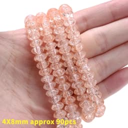 Natural Stone Square Beads Crack Crystals Gem Loose Spacer Cube Beads for Jewelry Making DIY Bracelet Necklace Accessories 6mm