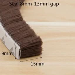 20/10/5Meters Brush Strip Self Adhesive Door Window Sealing Strip Home Door Window Sound Insulation Wind-proof Strip Gasket